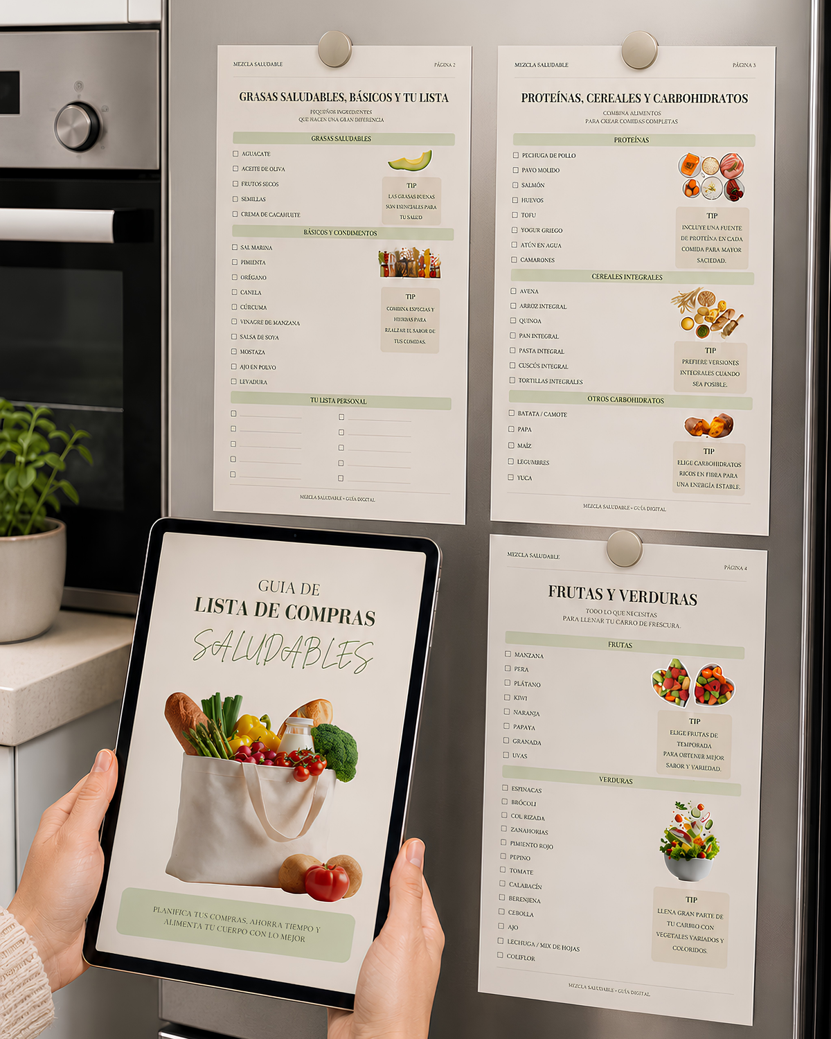 Guía de Alimentos Saludables | Lista de Compras y Planificación Semanal