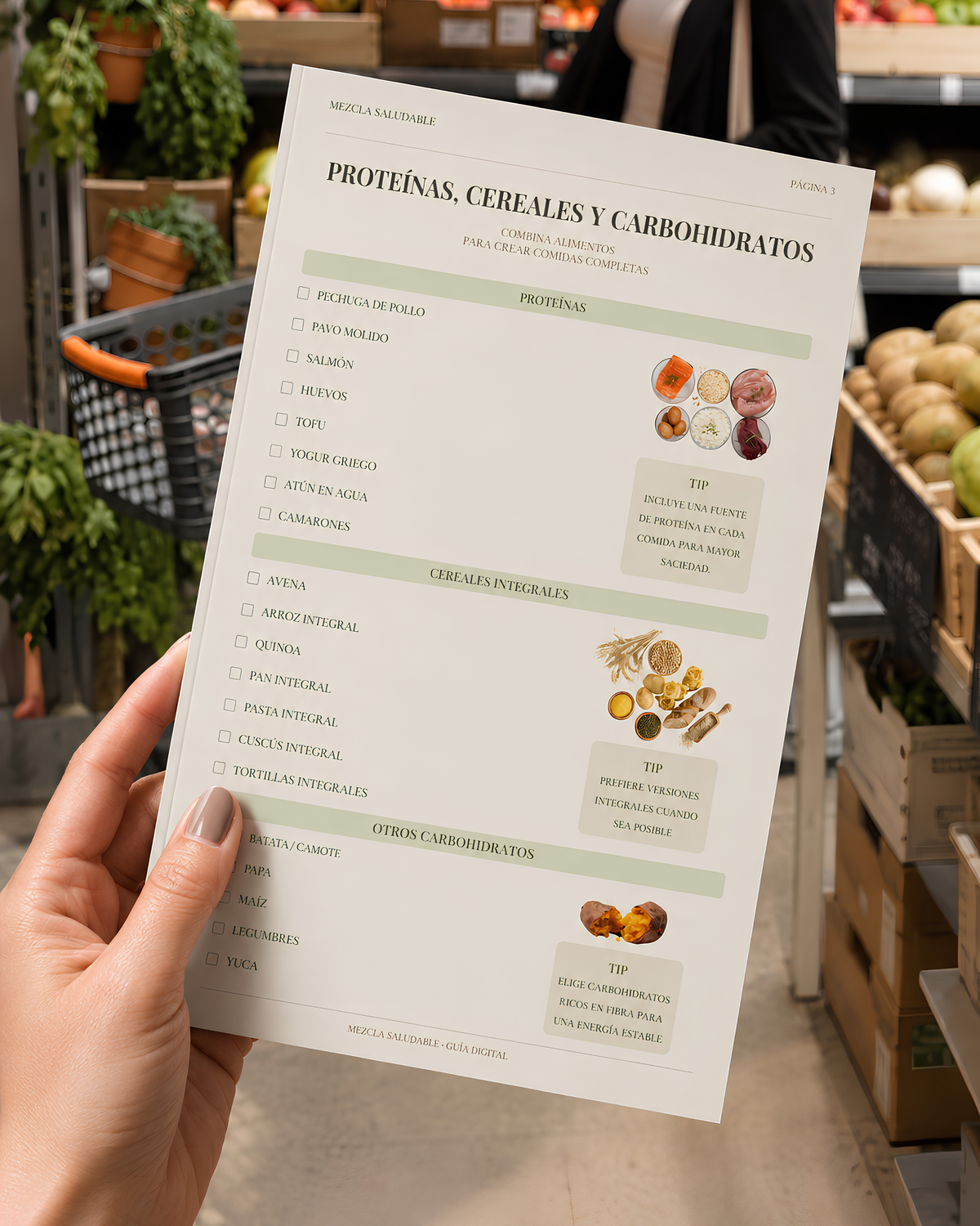 Guía de Alimentos Saludables | Lista de Compras y Planificación Semanal
